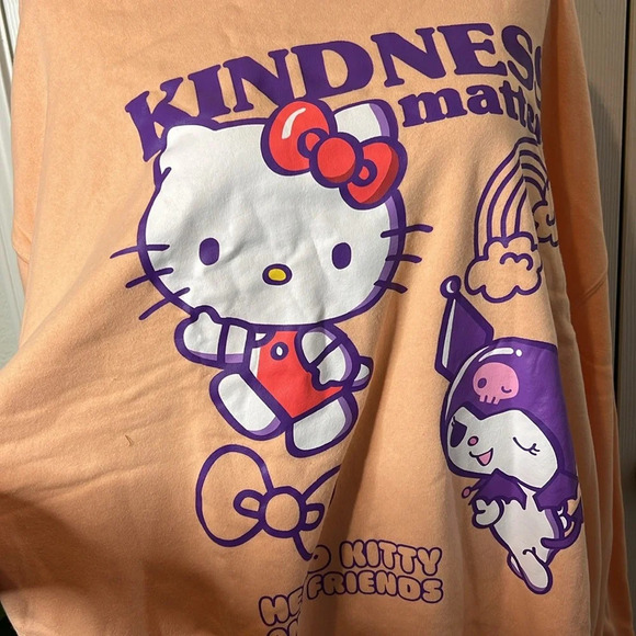 Hello Kitty & Friends Kindness Matters Graphic Sweatshirt Size 1X,2X,3X - Picture 4 of 13